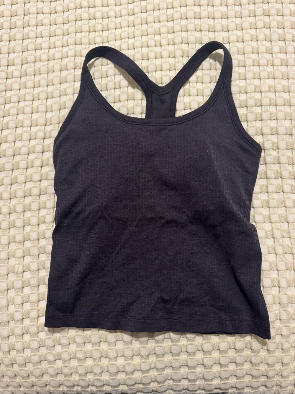 Lululemon ebb to street top in atmospheric purple